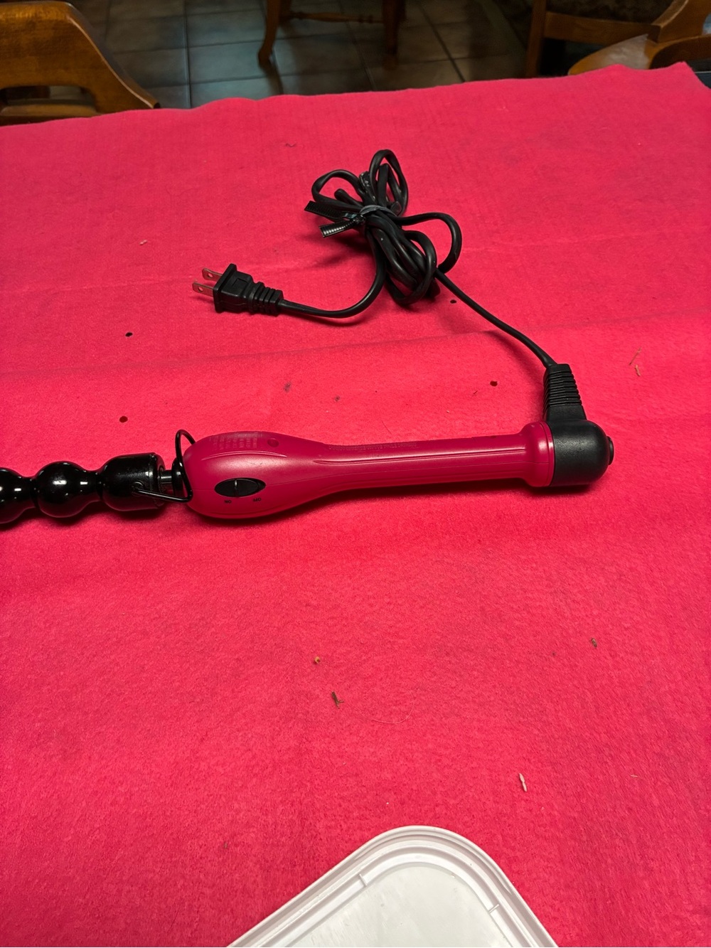 Revlon Pink Mini Curling Wand with Black Cord